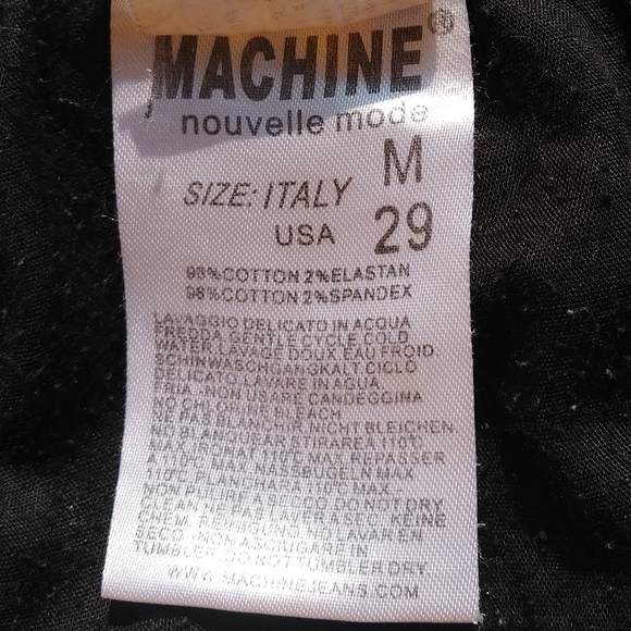 Machine Nouvelle Mode Black Overall Jeans - Picture 12 of 14